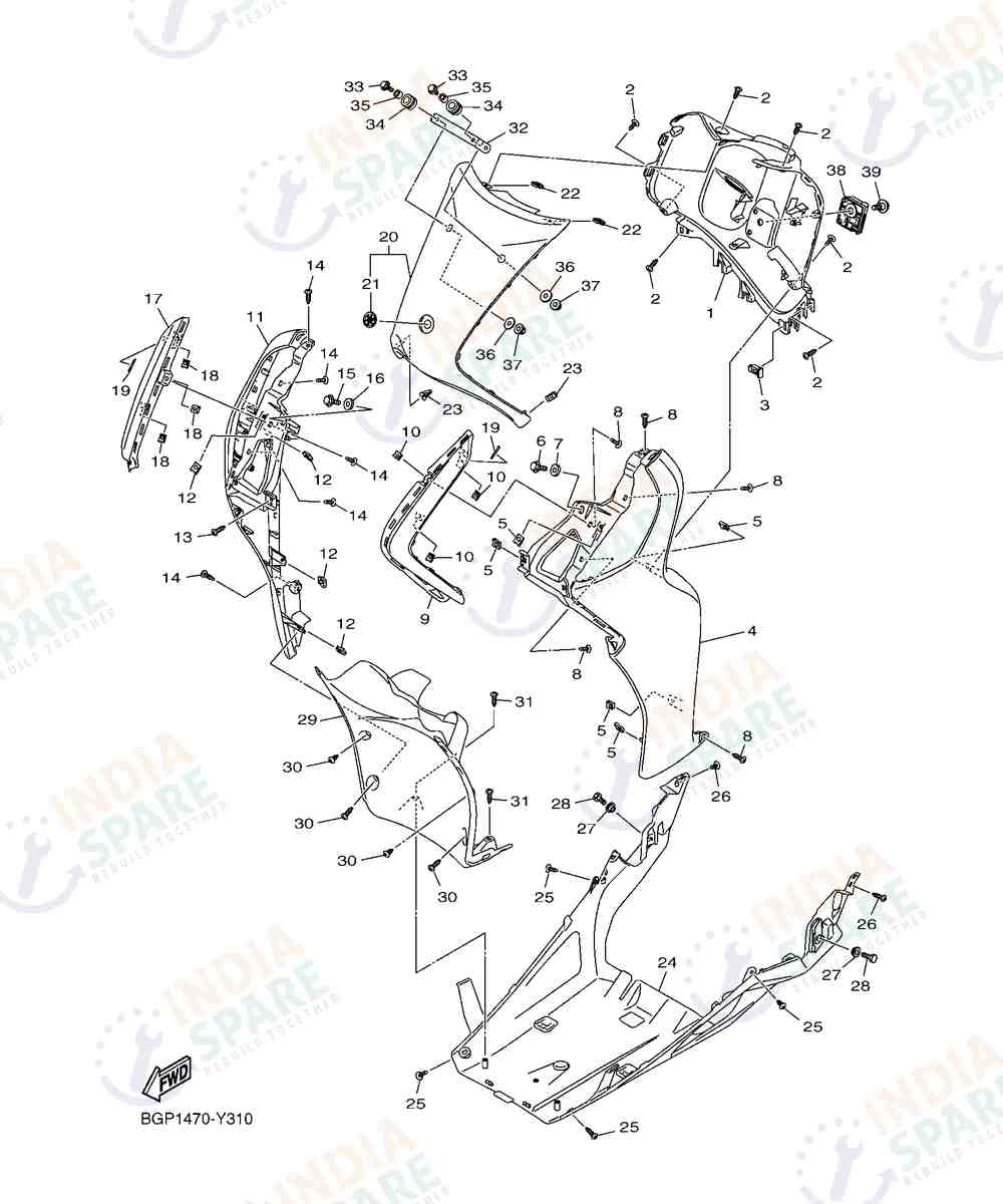 YAMAHA BGPL Series LEG SHIELD